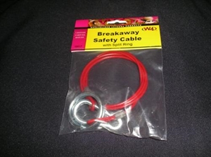 Breakaway cable with split ring